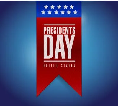Presidents day banner illustration design Stock Illustration