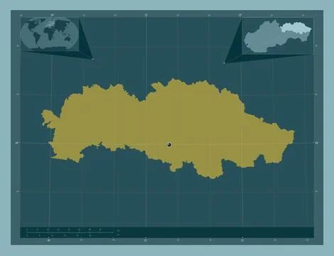 Presovsky, Slovakia. Solid color shape 스톡 일러스트