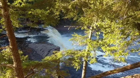Presque Isle River Landscape Video stock 277462010