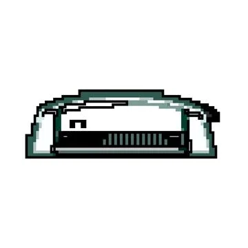 Press binding machine game pixel art vector illustration イラスト素材
