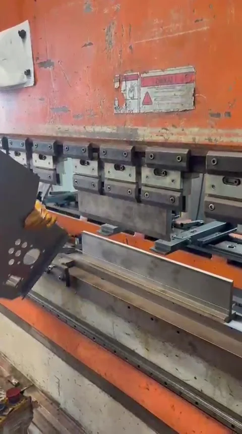 Press Brake Bending Machine Mold Tooling Stock Footage 342956427