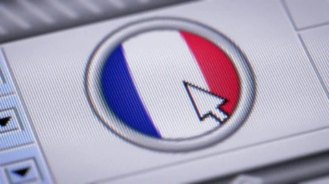 Press button with flag of France. Stock Footage 51706996