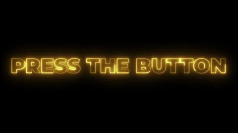 Press The Button: A Glowing Neon Sign Stock Footage 311414729