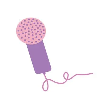 Press button icon, mic symbol. microphone icon design symbol for journalistic Stock Illustration