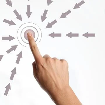 Press the button Stock Illustration