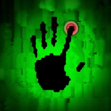 Press Button Stock Illustration