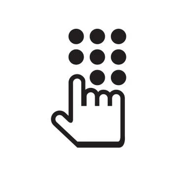 Press the button Stock Illustration