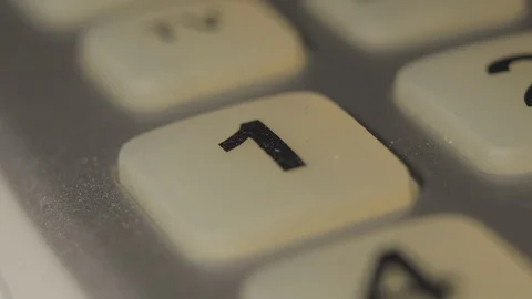 Press Button Number 1 스톡 동영상 100234737