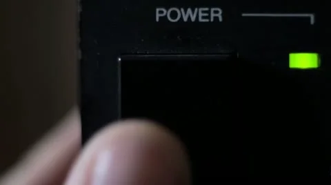 Press button to ON (OFF) position Video stock 19970144