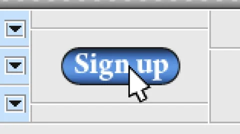 Press button "Sign up" in the menu Stock Footage 52589046