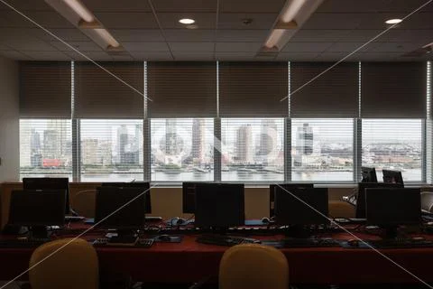 Press Center of 71st session of the United Nations Stock Photos