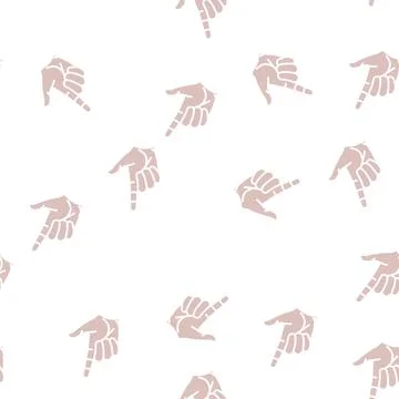 Press click glyph seamless pattern 库存插图