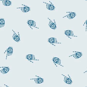 Press click robot hand gesture glyph seamless pattern Stock Illustration