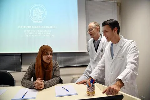 Press conference develop health status of Tafida Raqueeb, Genoa, Italy - 08 Jan  Stock Photos