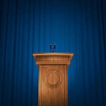 Press conference Stock Illustration