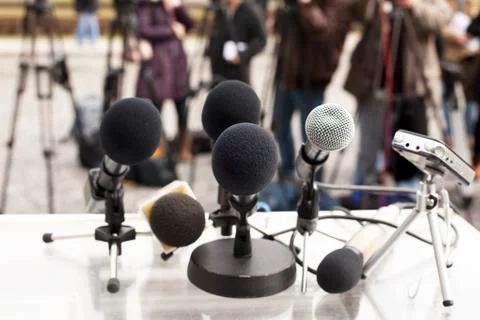 Press conference Stock Photos