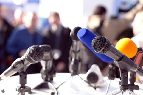 Press conference Stock Photos