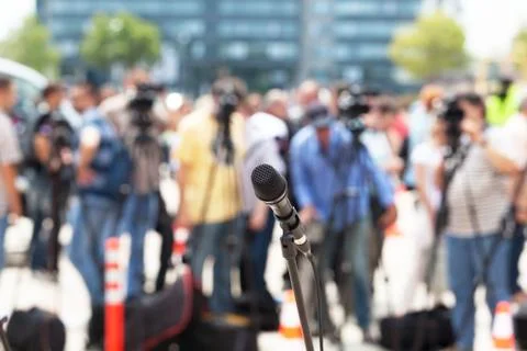 Press conference Stock Photos