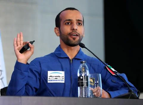 Press conference of the second batch of the UAE Astronaut Programme, Dubai, Unit Foto stock