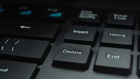 Press the delete button on your computer keyboard Stock Footage 166222787