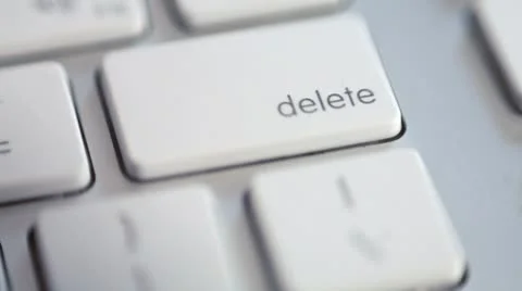 Press DELETE Stock Footage 8907993