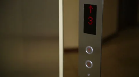 Press the elevator button 스톡 동영상 59182890