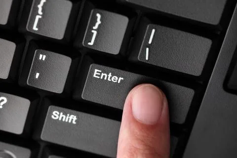 Press Enter key Stock Photos