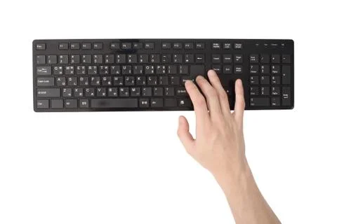 Press enter key Foto stock