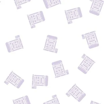 Press equipment glyph seamless pattern Illustrazione stock