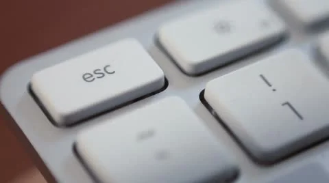 Press ESCAPE Stock Footage 8908220