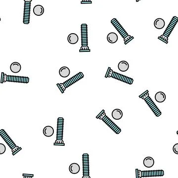 Press-fit stud vector seamless pattern Stock Illustration