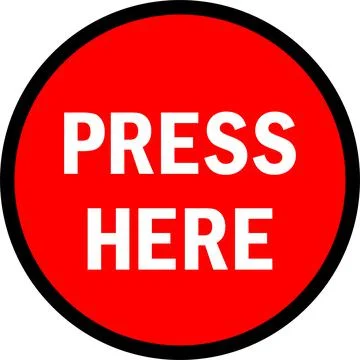 Press here button sign. Illustrazione stock