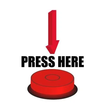 Press Here Button Vector Illustrazione stock