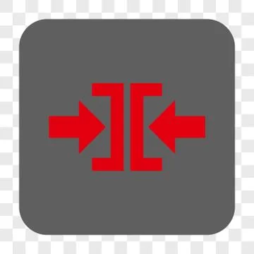 Press Horizontal Direction Interface Toolbar Button Stock Illustration