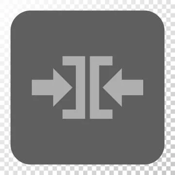 Press Horizontal Direction Rounded Square Button Stock Illustration