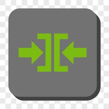 Press Horizontal Direction Rounded Square Button Stock Illustration