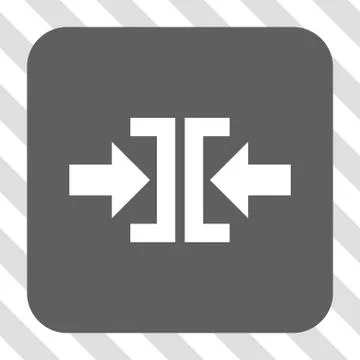 Press Horizontal Direction Rounded Square Button Stock Illustration