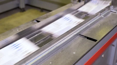 Press Industry Printing Stock Footage 93995193