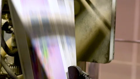 Press Industry Printing Stock Footage 93995195