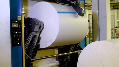 Press Industry Printing Stock Footage 94036907