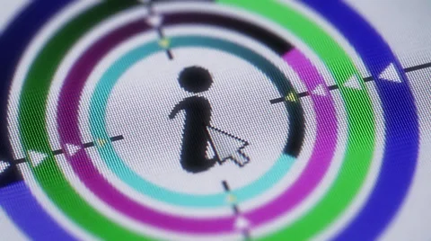 Press internet button on the screen Stock Footage 50288528