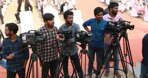 Press interview Stock Footage 183648684