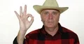 Press Interview Presentation Farmer Man Cowboy Hat Agree Gesture Ok Sign Hand 4k or 4k+ Resolution