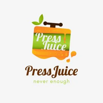 Press Juice Logo Stock Illustration