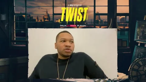 Press junket with Franz Drameh for Sky original 'Twist' - 2021 Video stock 154374953