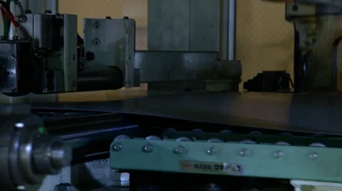 Press Machine in automobile factory Stock Footage 35341869