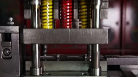 Press machine, close up Stock Footage 43104515