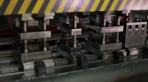 Press machine, close up Stock Footage 45794223