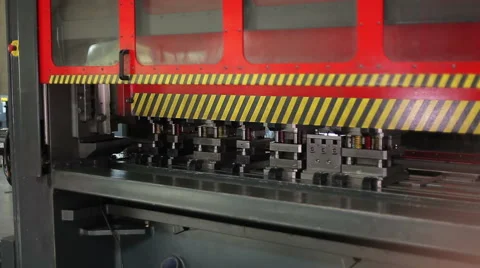 Press machine, close up Stock Footage 45794404