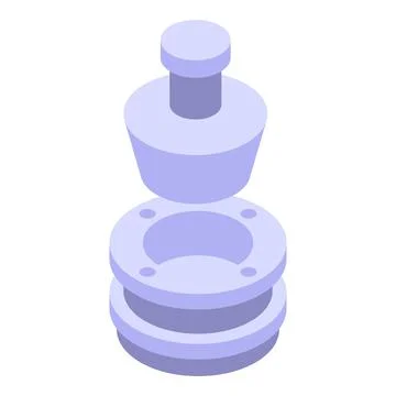 Press machine system icon, isometric style Stock Illustration